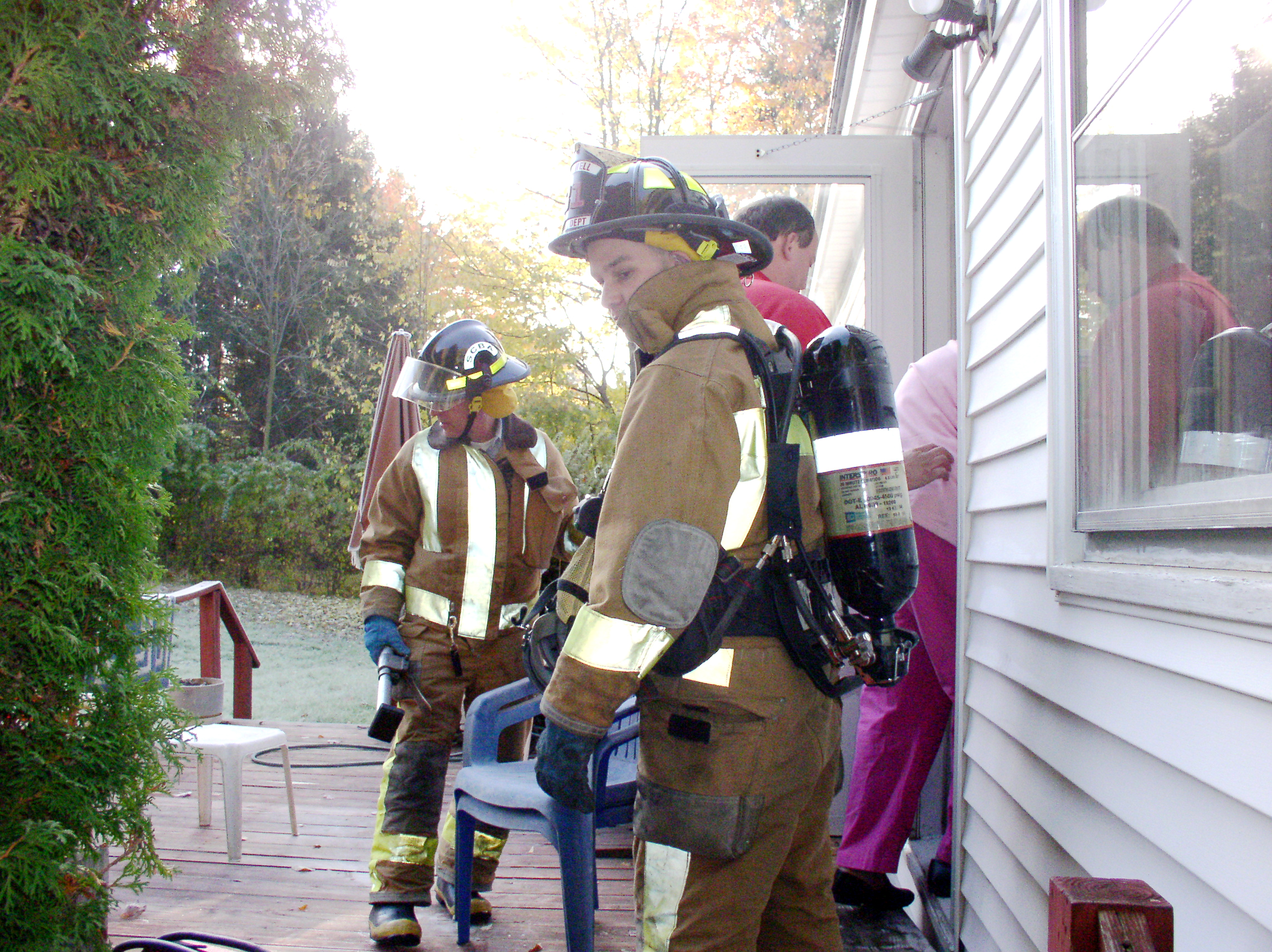 10-24-02  Response - Fire, Hillside Terrace Stove Fire